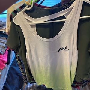 Pink brand tank top